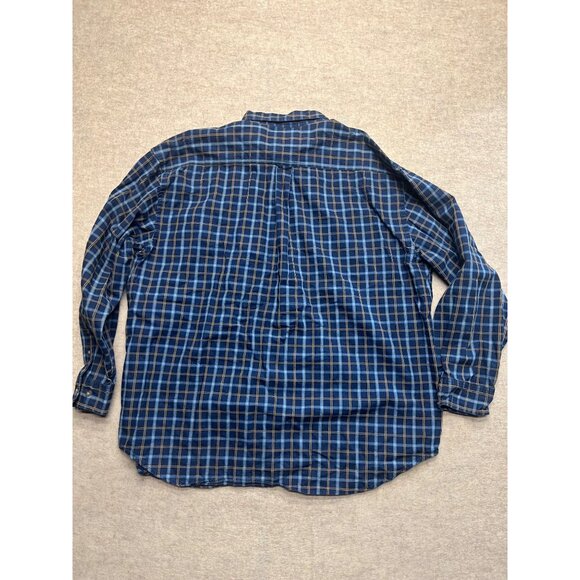 St.John's Bay Blue Plaid Casual Button Down Shirt Men's XXL - Picture 2 of 7